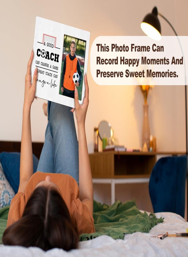 BXVRT Coach Appreciation Photo Frame, Thank You Gifts For Soccer Coach, A Great Coach Can Change A Life Picture Frame Gifts For Birthday Christmas, Graduation Retirement Gifts For Football Coach -78 - Image 5